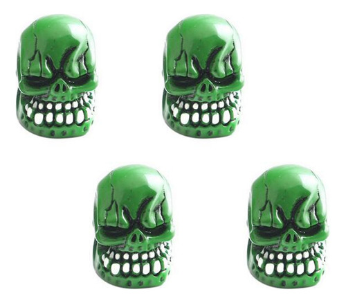 Tapones De Neumáticos Green Ghost Head Para Coche, Bicicleta