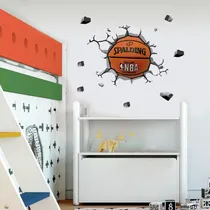 Comprar Vinilos Decorativos Rompe Pared Pelota Deporte Basquet