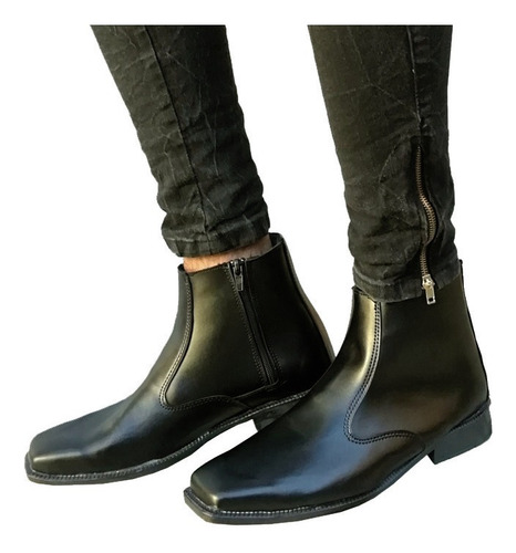 Imagen 3 de 6 de Botas De Hombre Con Cierre, De Vestir, Zapatos