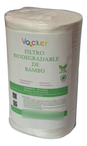 Rollo Papel Bambú 100 Hojas Desechables Para Pañal Ecológico