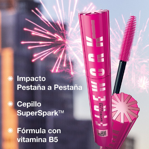 Mascara De Pestañas Lash Sensational Firework De Maybelline A Prueba De Agua