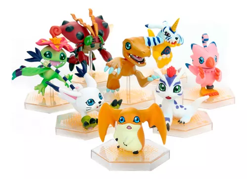 Boneco Digimon Digmon Miniatura Digimons Coleção Greymon 9un