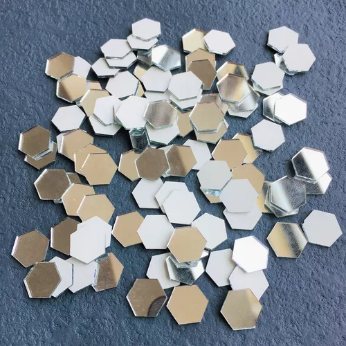 15 espejos hexagonales adhesivos, espejo acrílico
