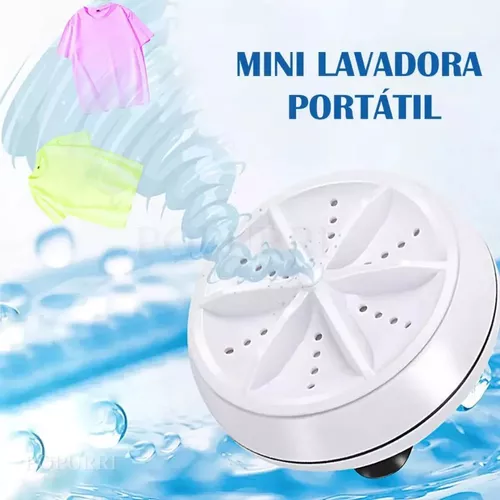 Mini Lavadora Portatil Usb 1kg Para Balde /e Color Blanco