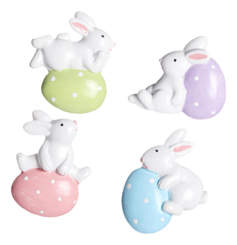 4pcs Pegatizas De Refrigerador En Forma De Con Huevo