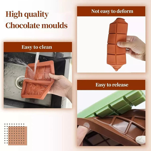 Molde De Silicona Dubai Para Chocolate, Praliné Y Bombones