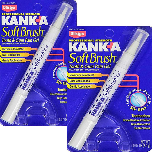 Kank-a Soft Brush Gel Para El Dolor De Dientes Y Encías, 0.0