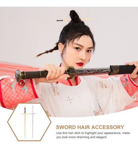 Espadas Chinas Para El Cabello, 4 Unidades, De Aleación, Est
