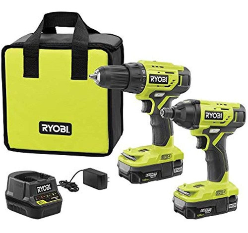 Ryobi P1817 Juego Combinado De 2 Herramientas Inalámbricas O