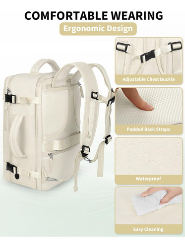 Mochila De Viaje Extragrande Hanples Para Mujer Como Pers...