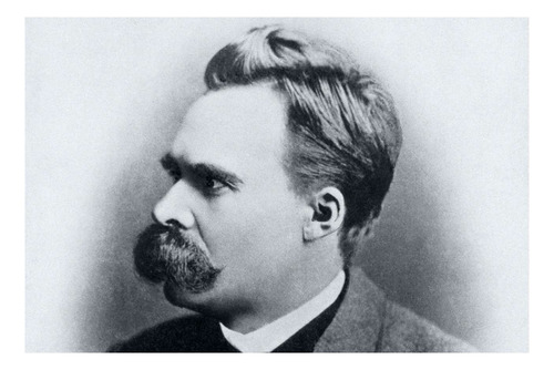 Vinilo 60x90cm Nietzsche Filosofo Poeta Pensamiento M5