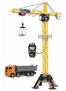 Dickie Juguetes 48  Mega Grúa Y Carro De Vehículos Y Playset