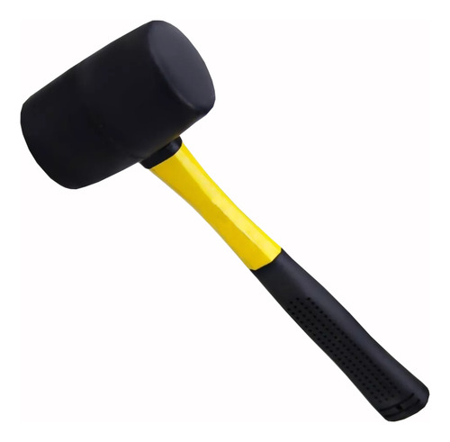 Maza Martillo Goma 300 Grs Mango Fibra Industrial Carpintero