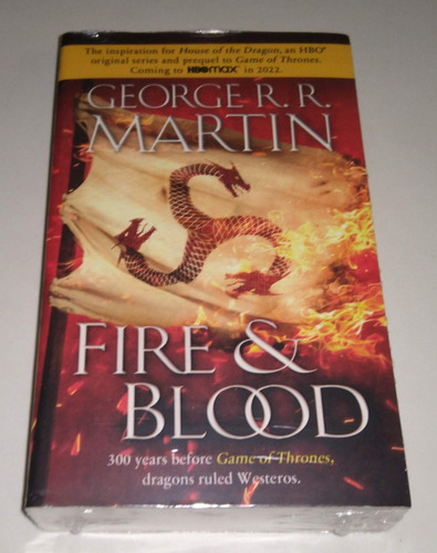 Fire & Blood 300 Years Before A Game Of Thrones Em Inglês - George R R Martin Livro Novo Guerra Dos Tronos
