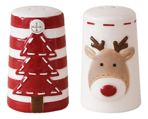 / 2 Piezas De Decoración Navideña De Salero Y Pimentero