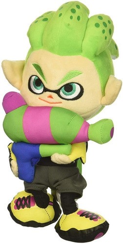 Peluche Plush Little Budy Splatoon - Inkling Boy Neon Green