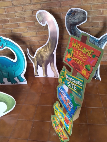 Imagen 5 de 9 de 2 Gigantografia Silueta De 1 Metro Cumples Dinosaurios