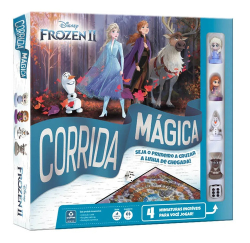Jogo Corrida Mágica Tabuleiro Frozen 2 Disney Board Game