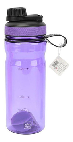 Botella Sport Shaker Agua Morado 900ml