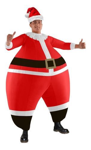 Disfraz Inflable Botarga Santa Claus Navidad Para Adultos