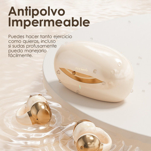 Audífonos Tecmiyo J07-F inalambricos con cancelacion de ruido y sonido Hifi
