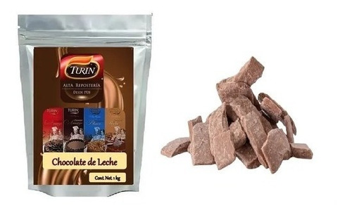 2 Kg De Chocolate De Leche En Trozo Turin Linea Confitiere