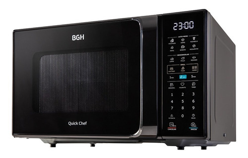 Microondas Bgh Eco Negro Digital 23 Litros 800w 220v Negro