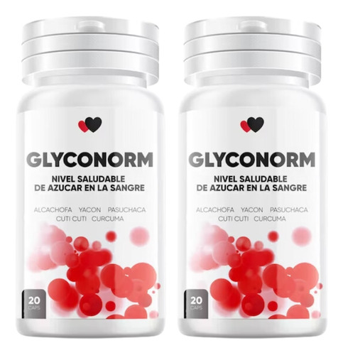 Pack 2 Glyconorm Regula El Azúcar 20 Capsulas Oferta