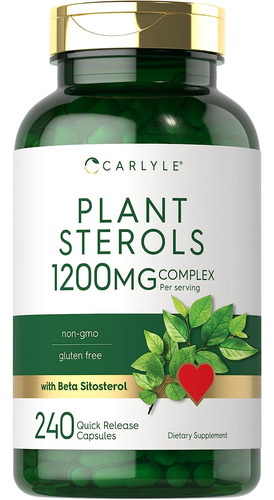 Esteroles Vegetales 1200 Mg Ultra Potentes 240 Capsulas