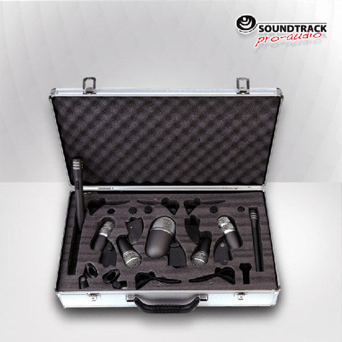 Set De 7 Microfonos Para Batería Soundtrack Drm-7 Drm-7