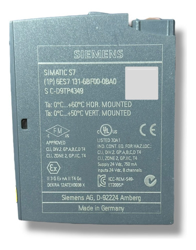 Tarjeta Siemens 6es7 131-6bf00-0ba0 (Usado)