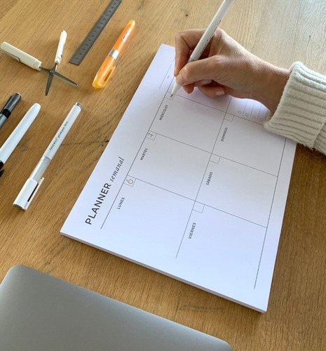 Planner Net Semanal A4 Perpetuo - Mil Letterpress