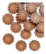 Comprar 50 Flores Margarita Fibrofacil Mdf Souvenirs 3cm Pintar Mdf