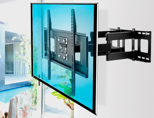Imagen 4 de 9 de Soporte Tv Pared Lcd Led Doble Brazo 32 65 Pulgadas 50 Kg