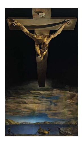 Giclée Jesús Cristo Crucificado Dali Lienzo Importado 75x130