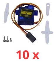Comprar Kit 10 Micro Servos Motores 9g Sg90 Arduíno Aero Robo Raspy