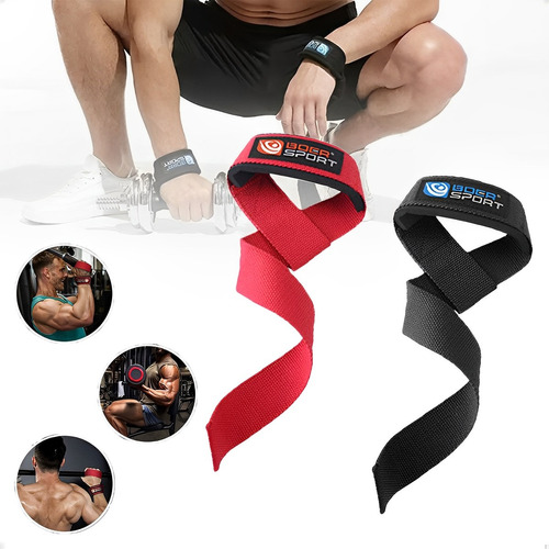 Straps Gym Lifting Muñequeras Levantamiento Para Pesas 1 Par