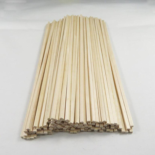 Tiras De Madera Dura Varillas Cuadradas 250 Mm X 3 Mm X 3 Mm