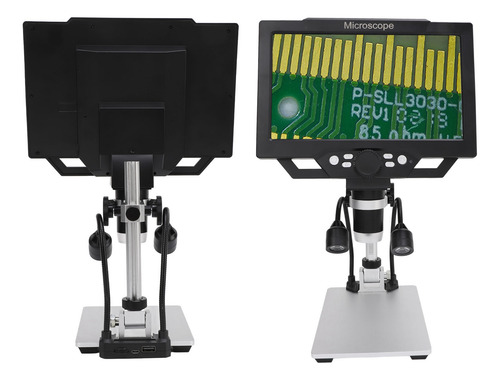 Microscopio Digital Lcd De 9 Pulgadas, 12 Mp, 1600x, Aumento