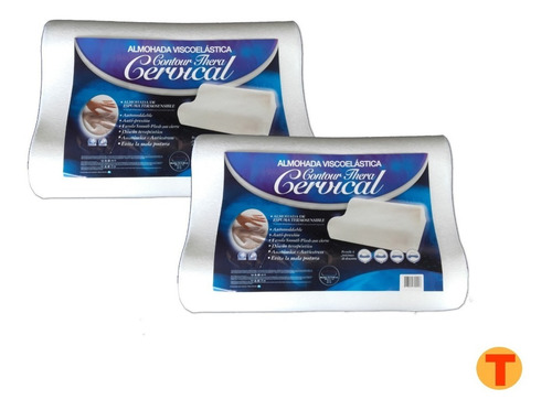 Combo 2 Almohadas Contour Cervical Memoria Inteligente Ctas