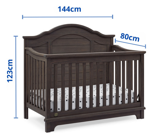 Cunas De Madera Solida Convertible 6 En 1 Asher Simmons Kids
