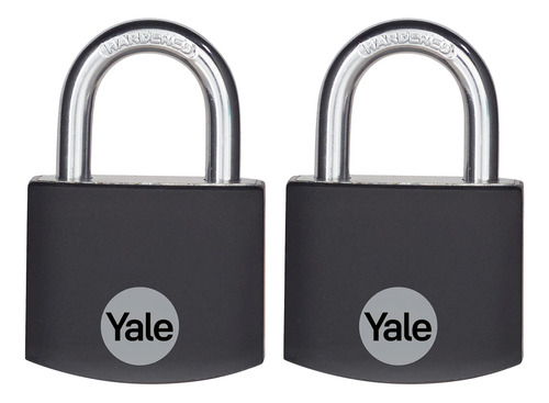 Yale Candado Pequeno De Aluminio Cubierto Con 3 Llaves Igual