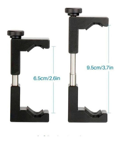 Imagen 3 de 6 de Soporte Celular St01 Metalico Con Rosca 1/4 Vlog Home Office