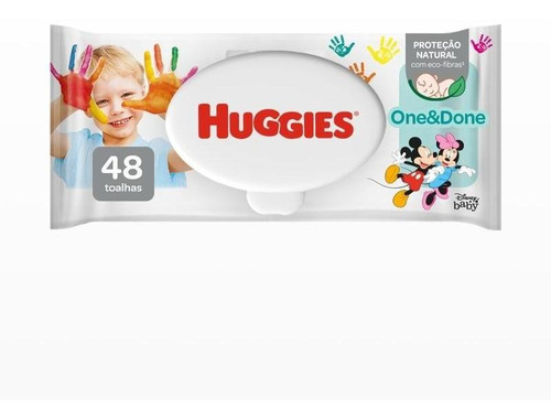 Lenços Umedecidos Huggies One & Done 48 Unidades