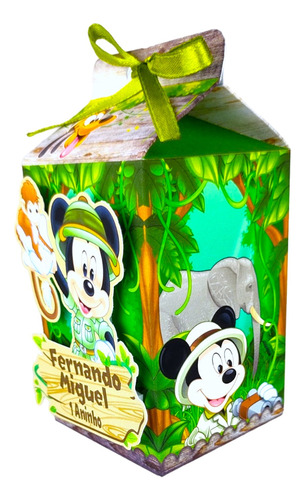 Lembrancinha Personalizada Mikcey Safari Festa Safari Mickey