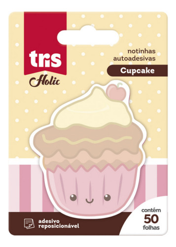 Notas Autoadesivas Cupcake Holic Fofurice Cart C/ 1 Bl 50 Fl