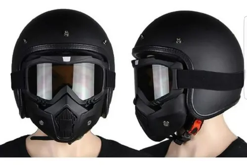 Mascara para casco abierto hotsell
