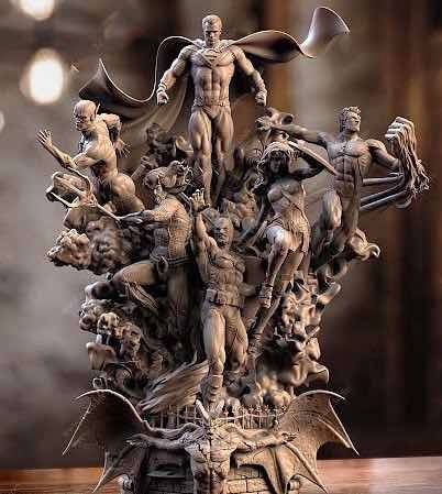 Archivo Digital Stl Pack Dioramas Vip # 93 Print 3d K013