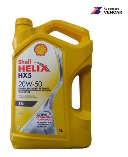 Aceite Shell 20w50 Mineral De Galon 4l 