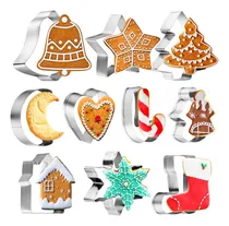 Comprar Juego De Cortadores De Galletas Navideños - 10 Piezas De Ace